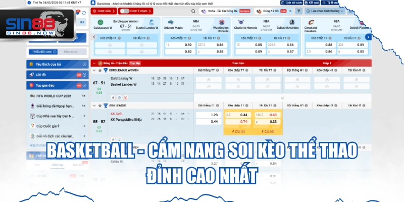Basketball - Cẩm Nang Soi Kèo Thể Thao Đỉnh Cao Nhất